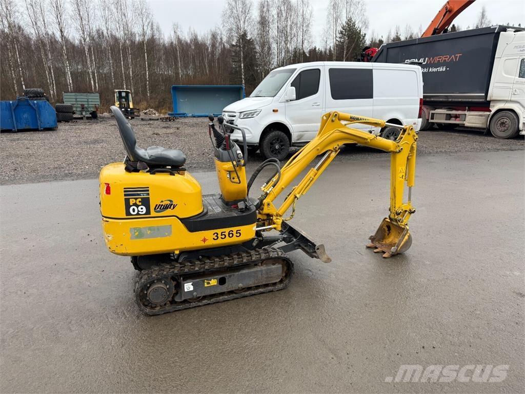 Komatsu PC09 Minigraafmachines < 7t