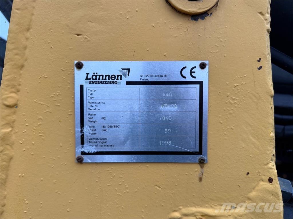 Lännen 540 Graaf-laadcombinaties