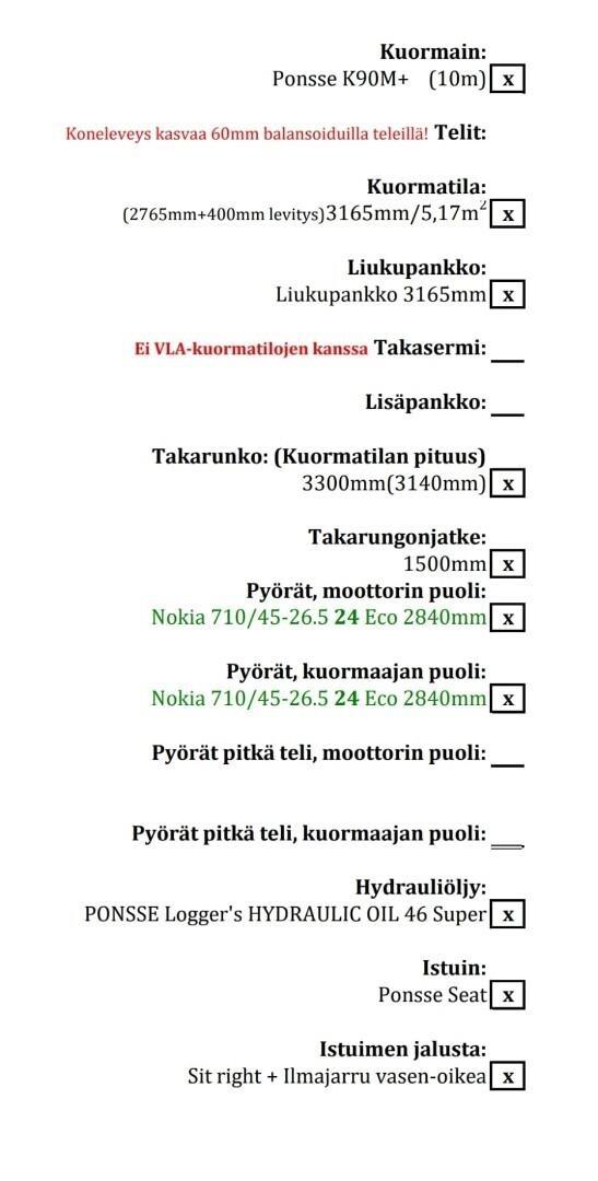 Ponsse Elk 8WD Forwarders