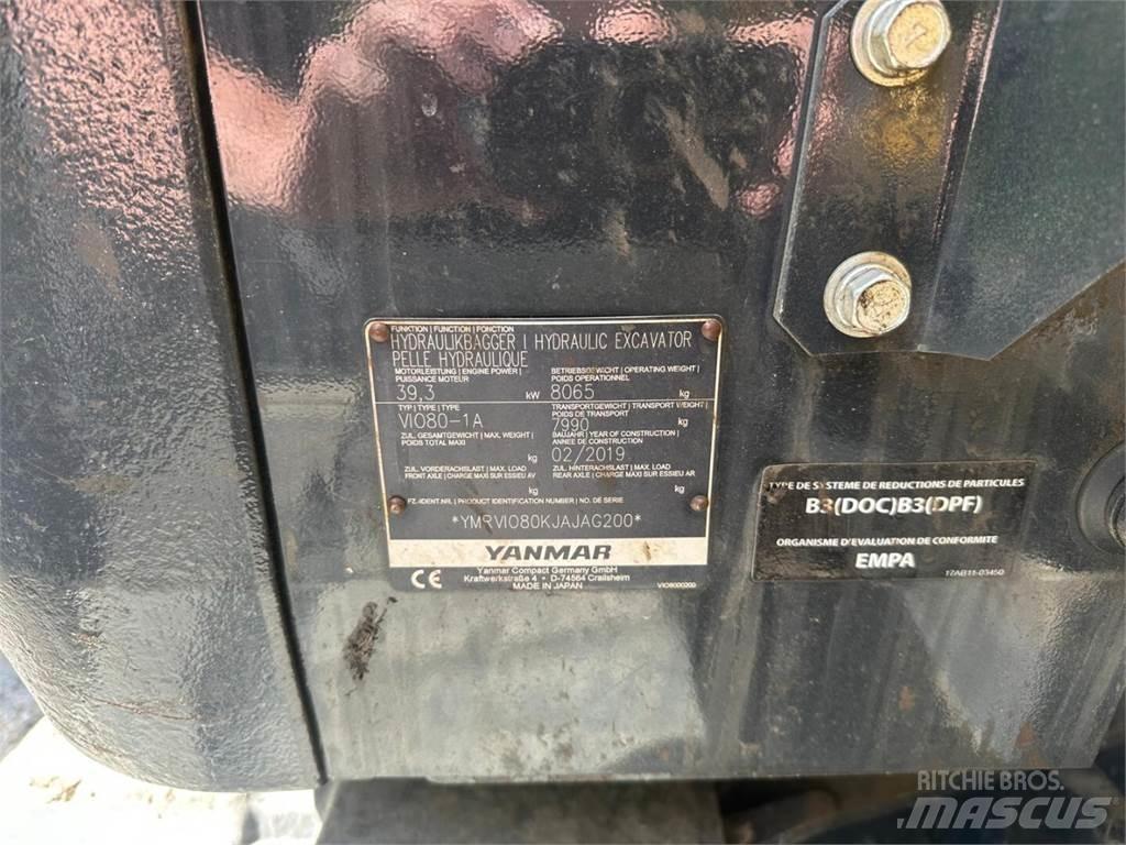 Yanmar Vio 80-1A Midigraafmachines 7t - 12t