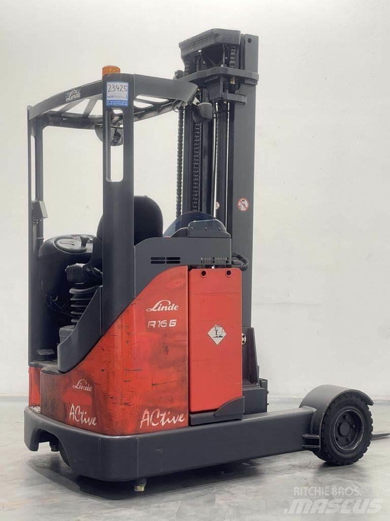 Linde R16G-12-115 Reachtruck voor hoog niveau