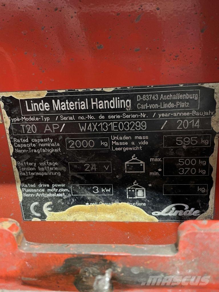 Linde T20AP-131 Electro-pallettrucks