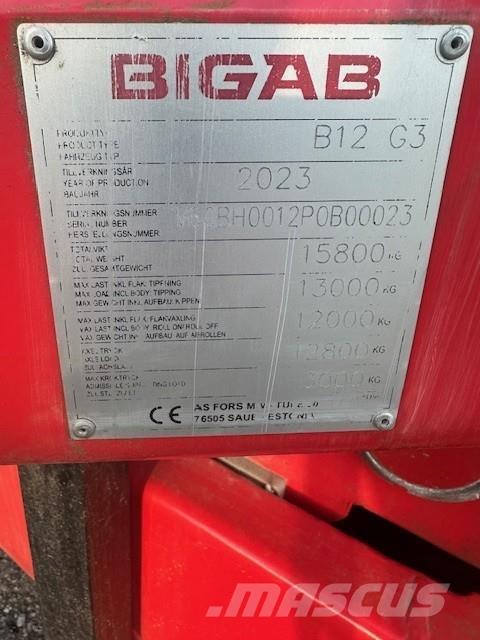 Bigab B12 VÄXLARVAGN Overige laad- en graafmachines