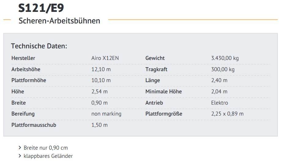 Airo X12EN Schaarhoogwerkers