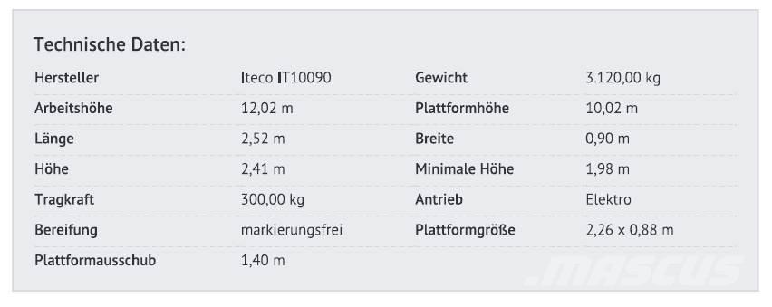 Iteco IT10090 Schaarhoogwerkers