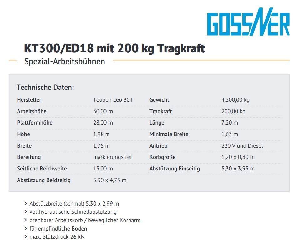 Teupen Leo 30 T Zelfrijdende knikarm hoogwerker