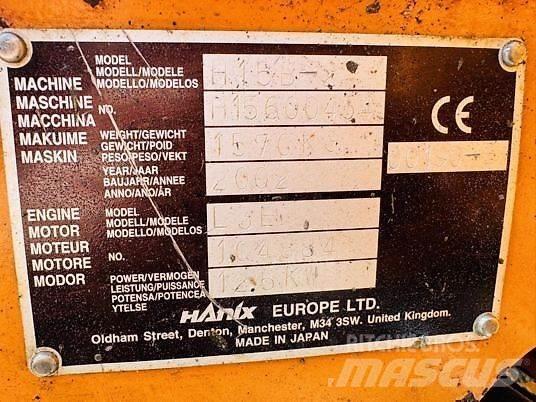 Hanix H115B-2 Rupsgraafmachines