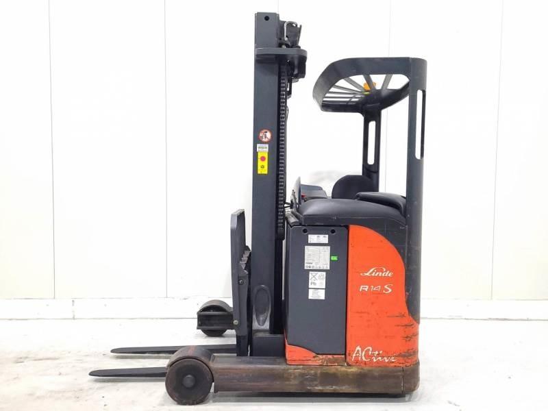 Linde R14-03 Reachtruck voor hoog niveau