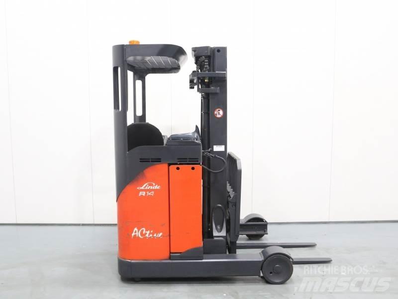Linde R14S Reachtruck voor hoog niveau