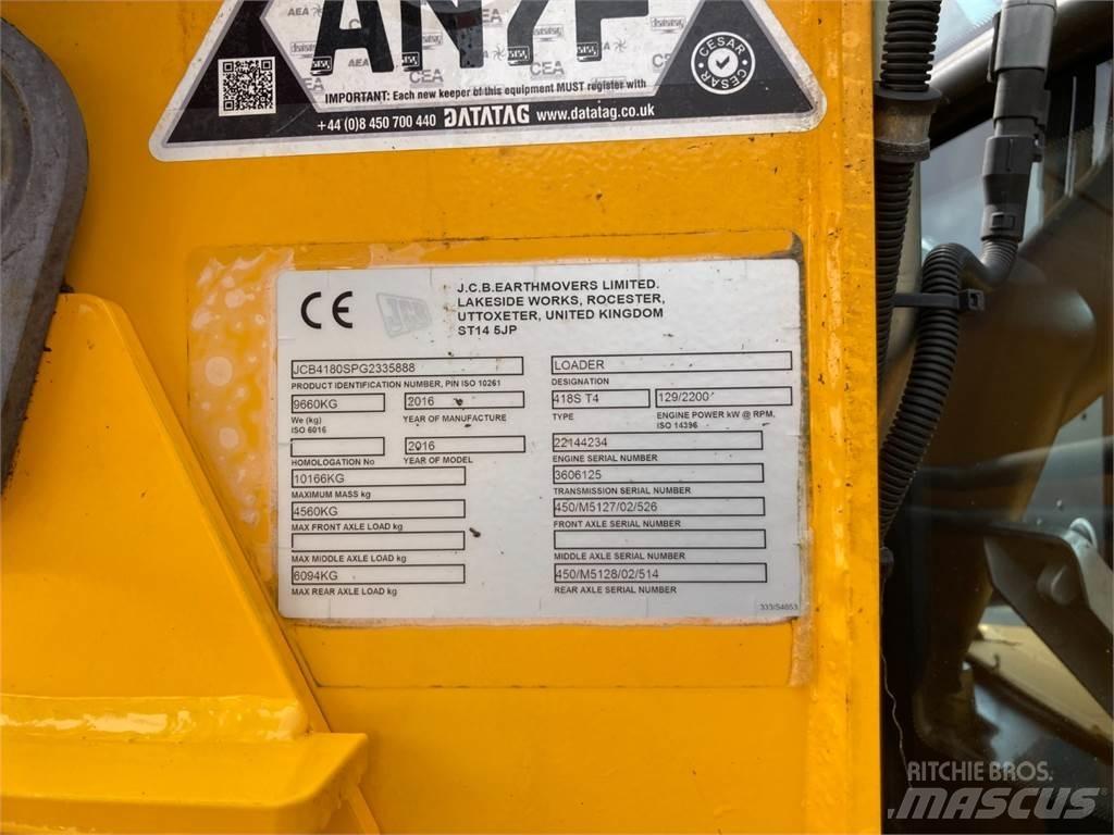 JCB 418S Verreikers voor landbouw
