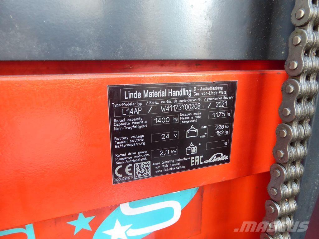 Linde L14 AP Stapelaar meeloop