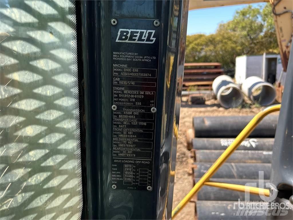 Bell B40D Knik dumptrucks