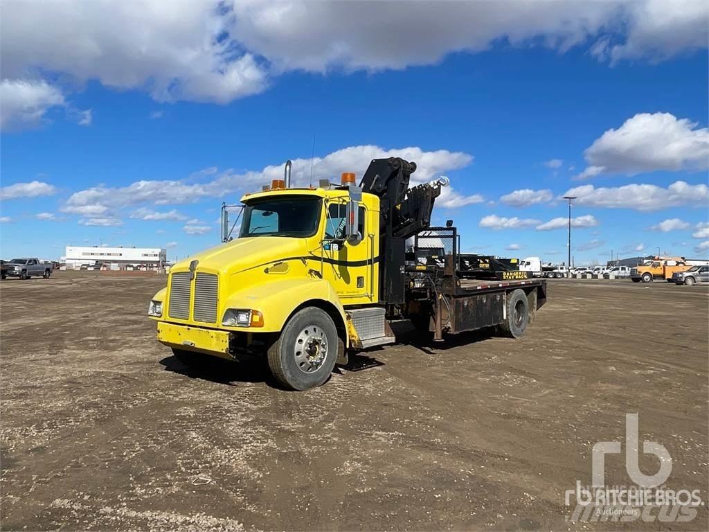 Kenworth T300 Vlakke laadvloer met kraan
