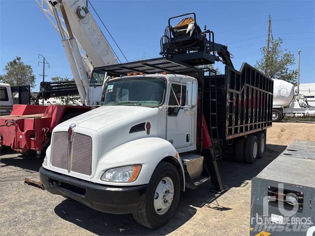 Kenworth T370 Vlakke laadvloer met kraan