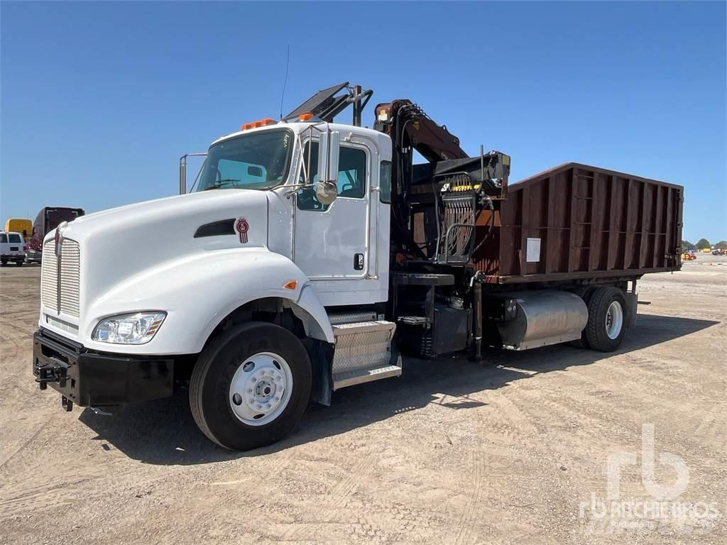 Kenworth T400 Vlakke laadvloer met kraan