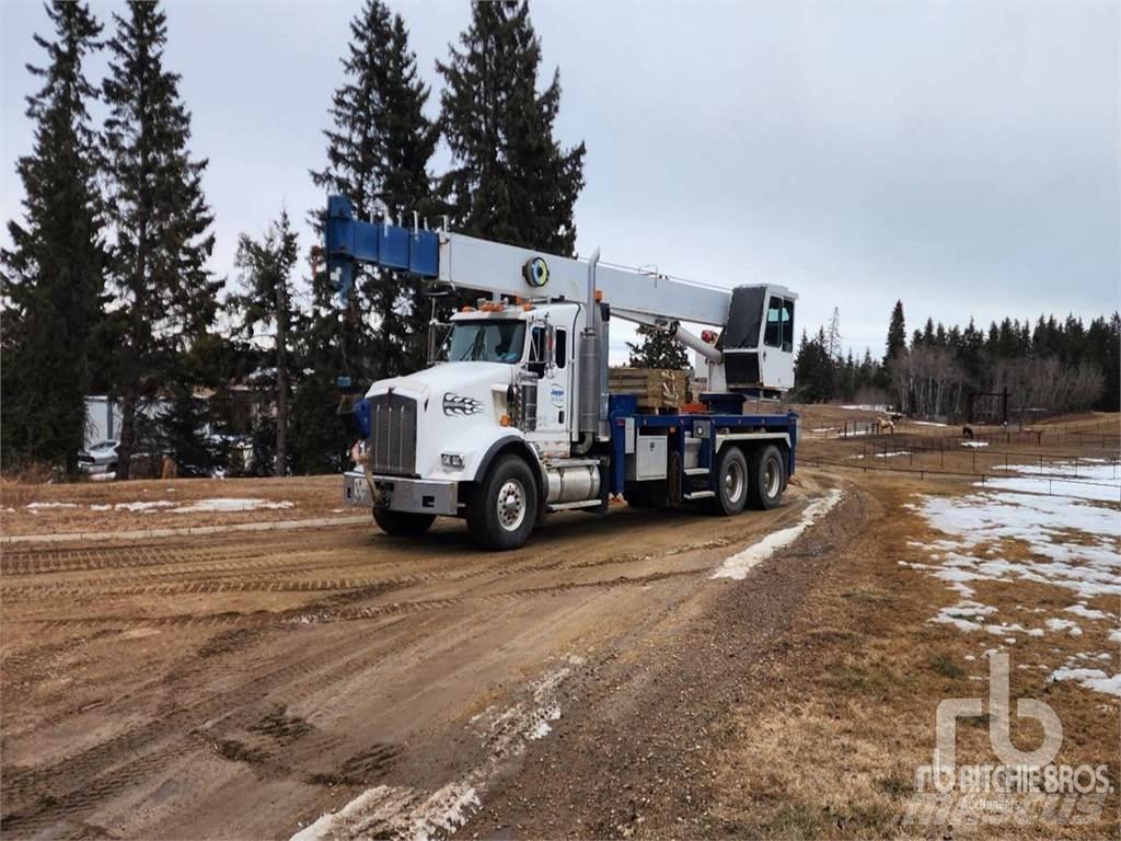 Kenworth T800 Vlakke laadvloer met kraan