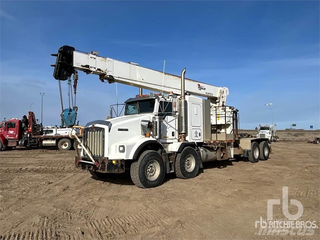 Kenworth T800 Vlakke laadvloer met kraan