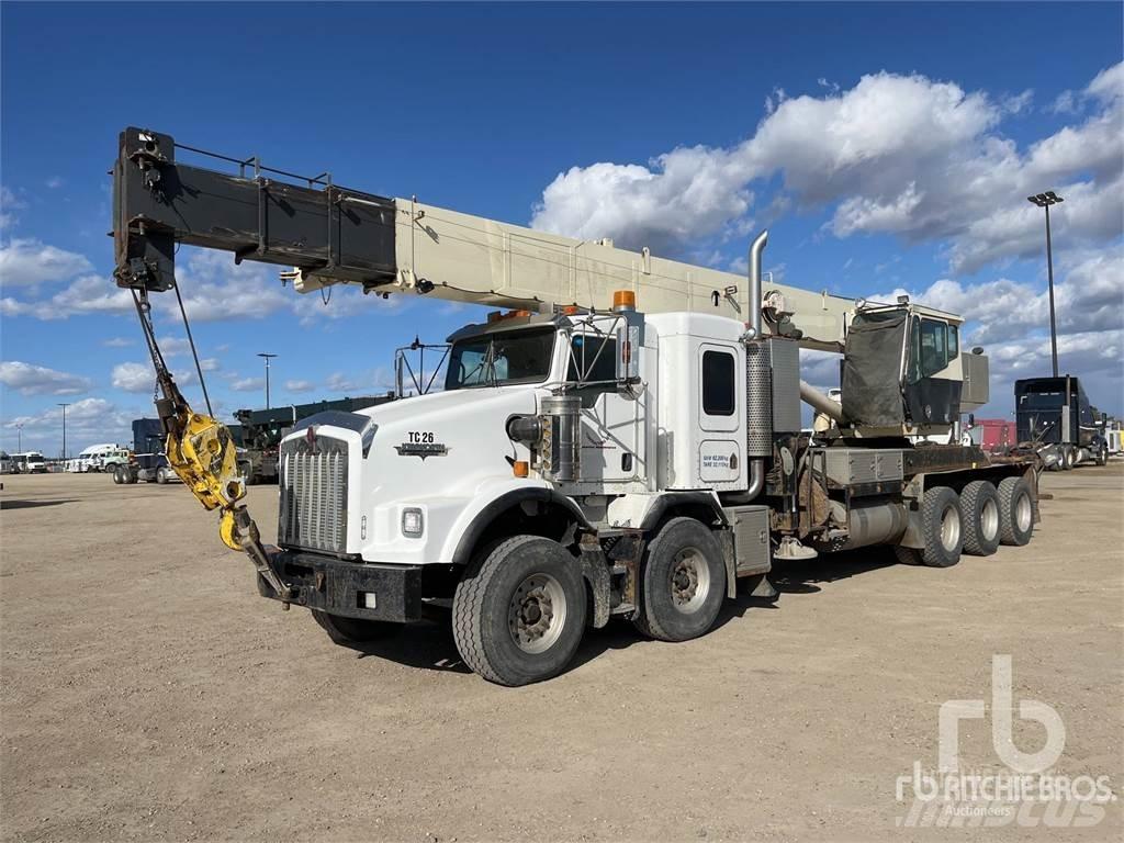 Kenworth T800 Vlakke laadvloer met kraan