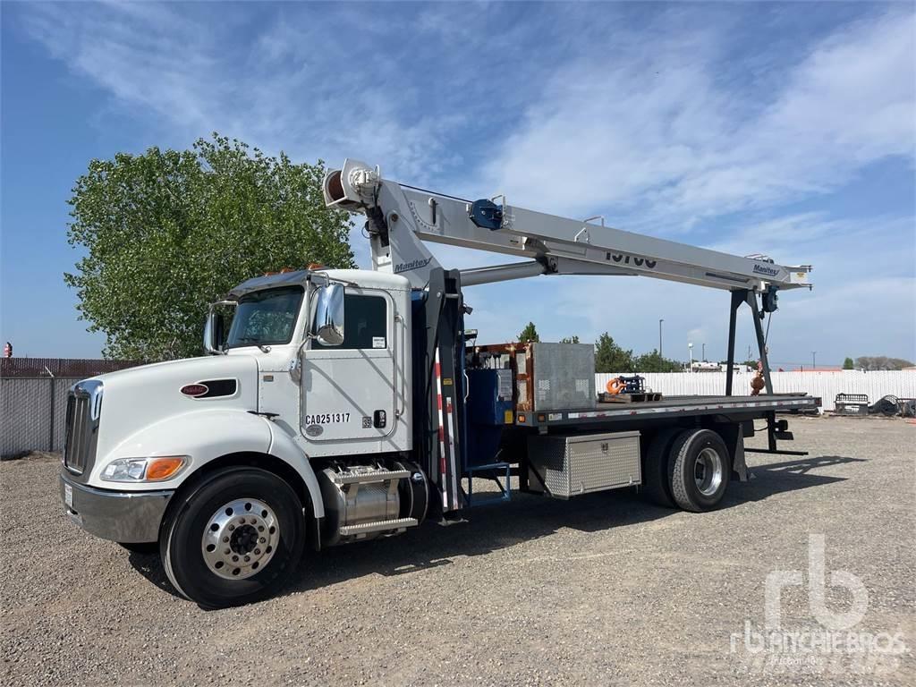 Peterbilt 337 Vlakke laadvloer met kraan