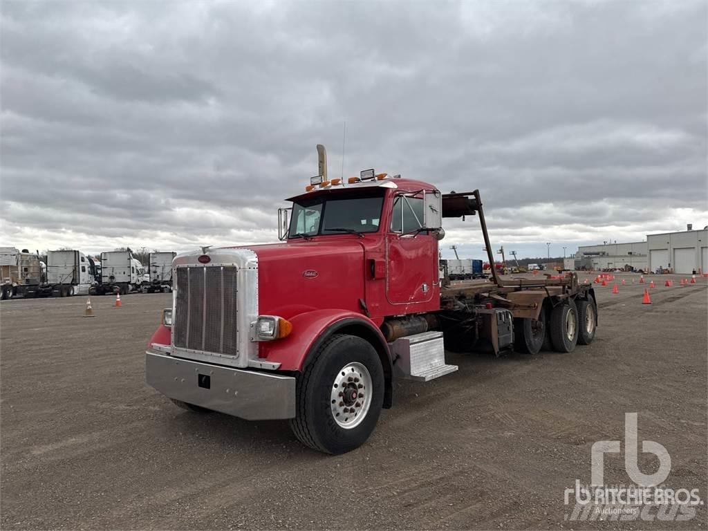 Peterbilt 357 Containertrucks met kabelsysteem