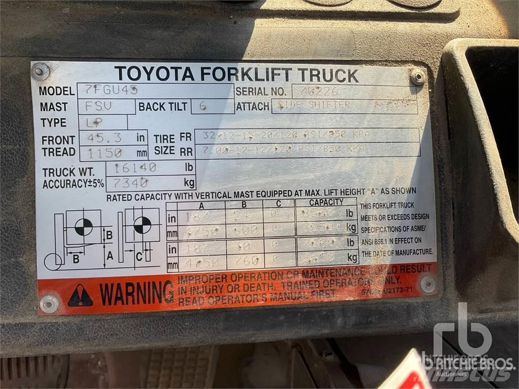 Toyota 7FGU45 Diesel heftrucks