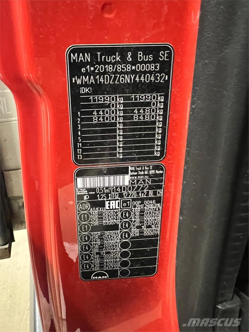 MAN TGL 12-220 BL Schuifzeilopbouw