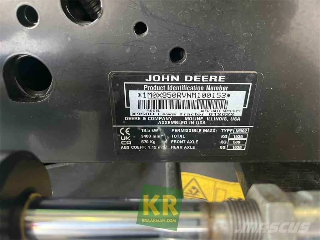 John Deere X950R Rijmaaiers