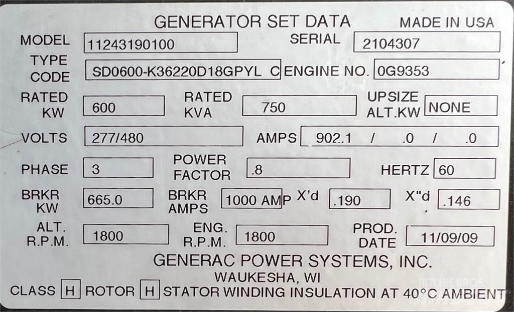 Generac SD600 Diesel generatoren