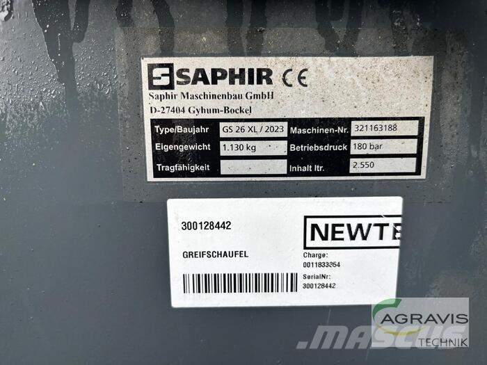 Saphir GREIFSCHAUFEL Overige veehouderijmachines
