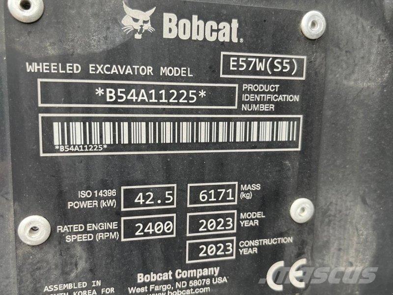 Bobcat E57W Wielgraafmachines
