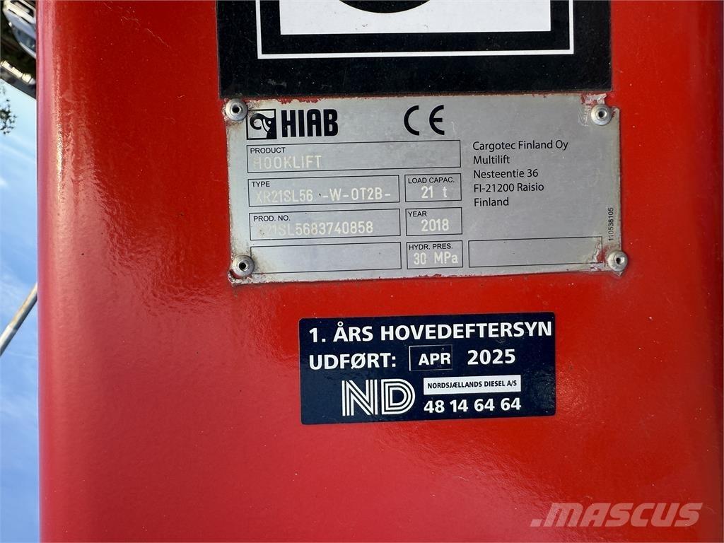 Scania R500 Containertrucks met kabelsysteem