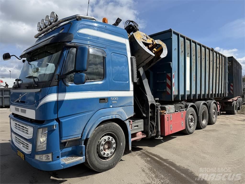 Volvo FM450 Containertrucks met kabelsysteem