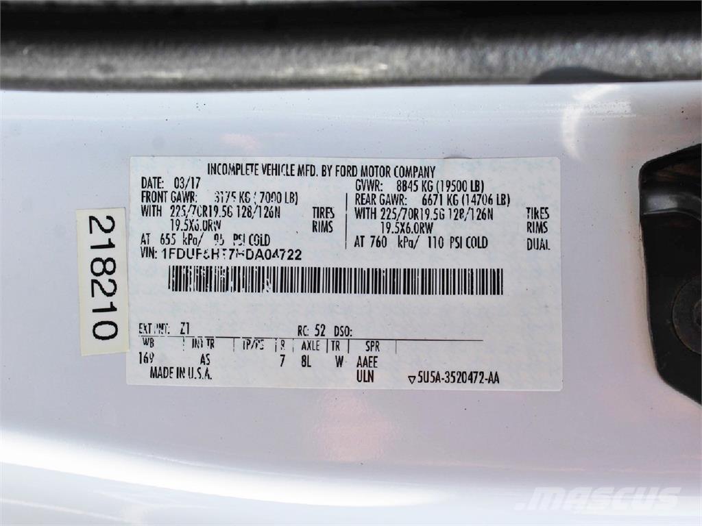 Ford F550 Onderhoud voertuigen
