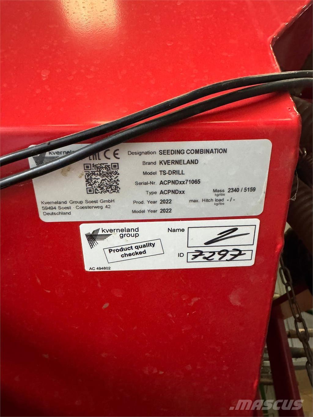 Kverneland 4.8M Landbouw - overige