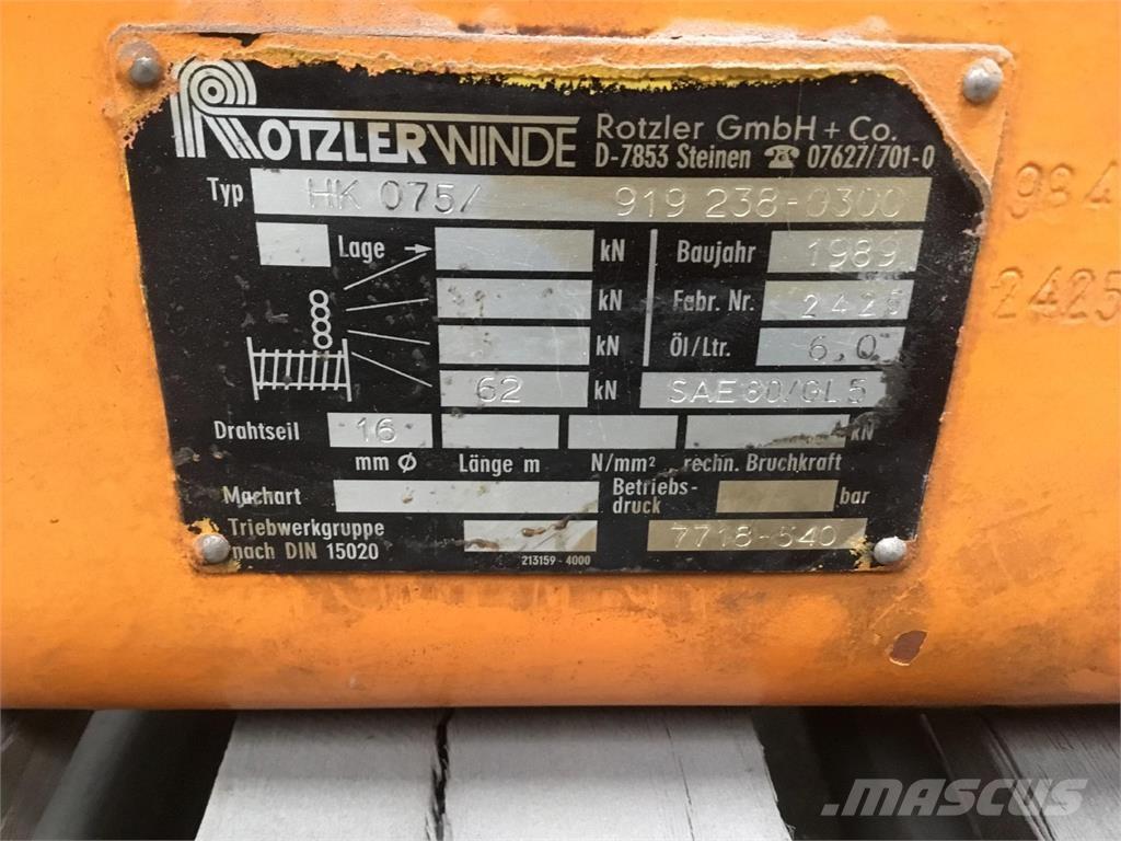 Faun RTF 50-4 winch Kranen onderdelen en gereedschap