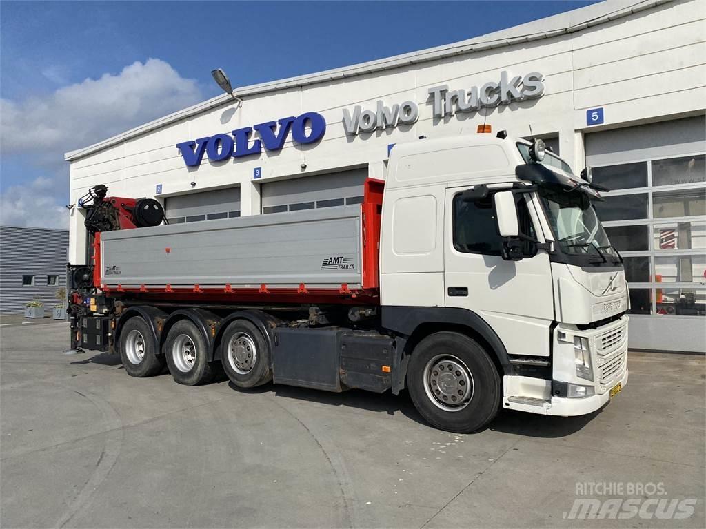 Volvo FM 8x4 500 Vlakke laadvloer met kraan