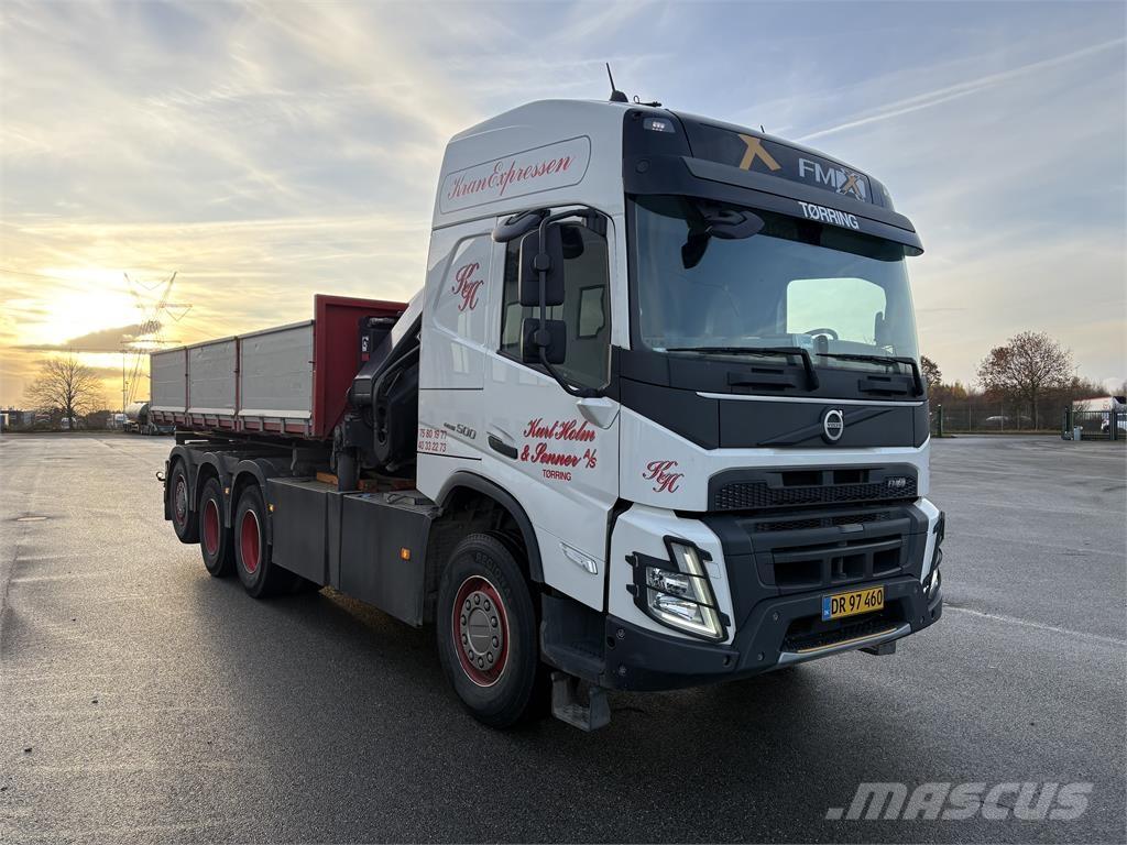 Volvo FMX 500 Vlakke laadvloer met kraan