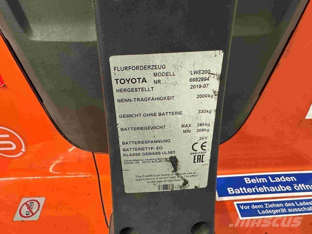 Toyota LWE 200 Electro-pallettrucks