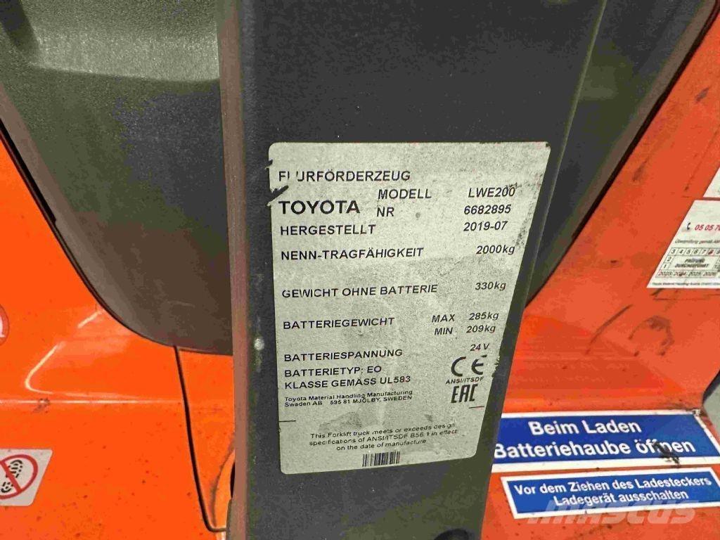 Toyota LWE 200 Electro-pallettrucks
