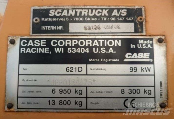CASE 621D Wielladers