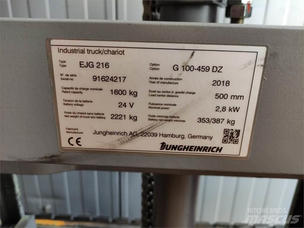 Jungheinrich EJG216 Stapelaar meeloop
