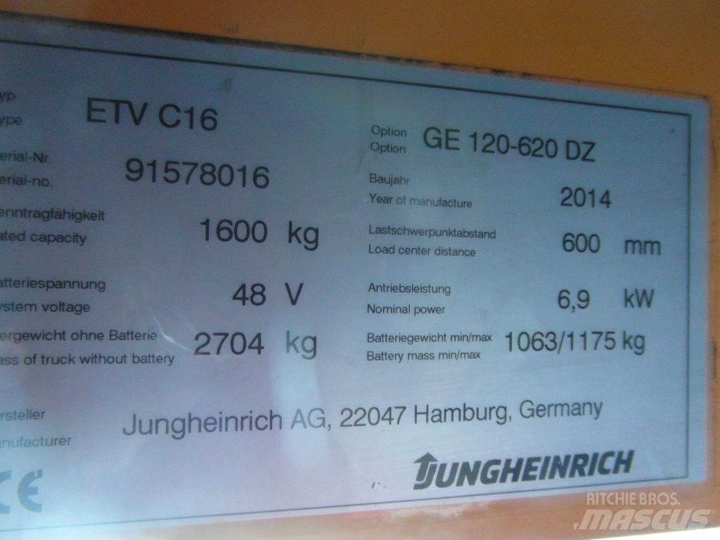 Jungheinrich ETVC16 Reachtruck voor hoog niveau