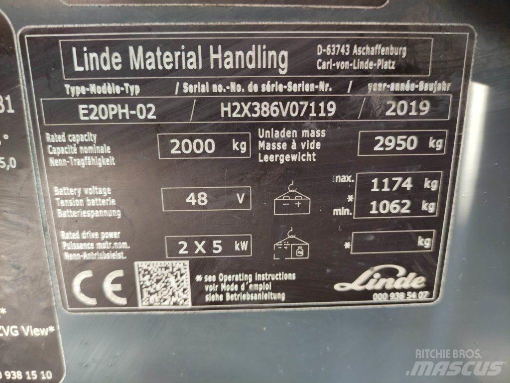 Linde E20PH-02-386 EVO Elektrische heftrucks