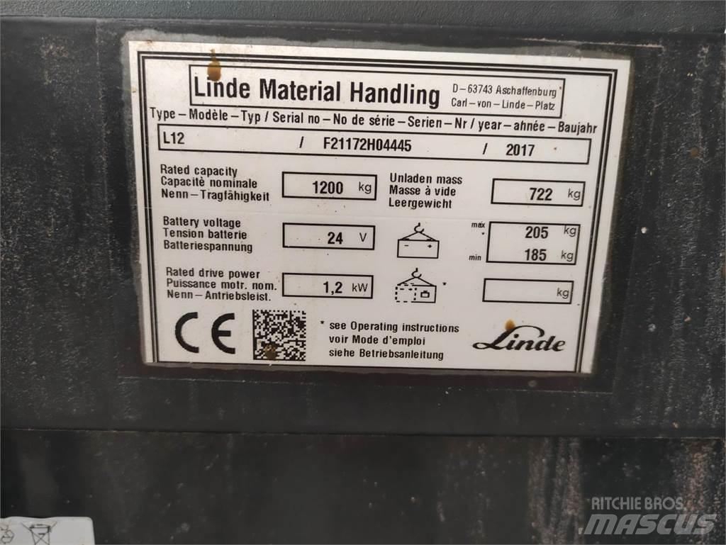Linde L12 Stapelaar meeloop