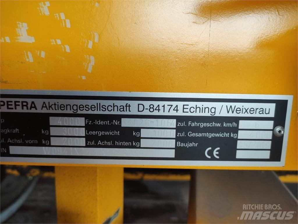 Pefra 4000 Overige aanhangers