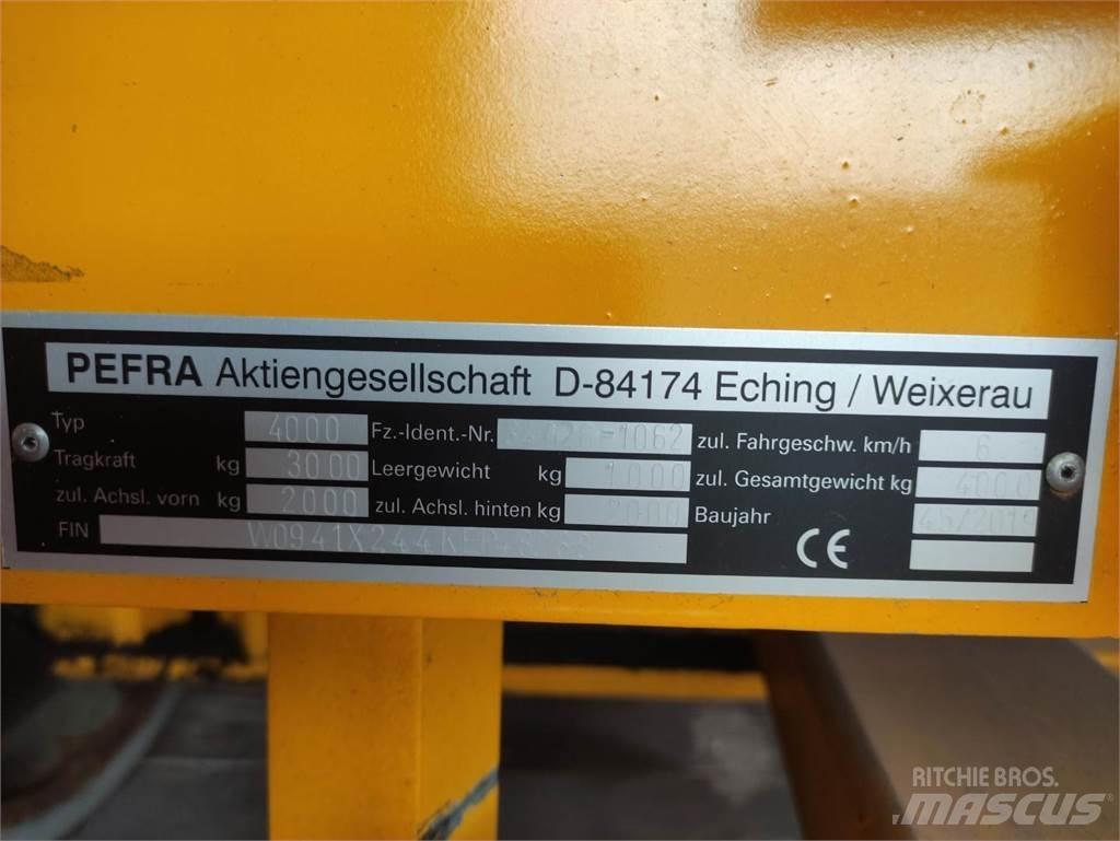 Pefra 4000 Overige aanhangers