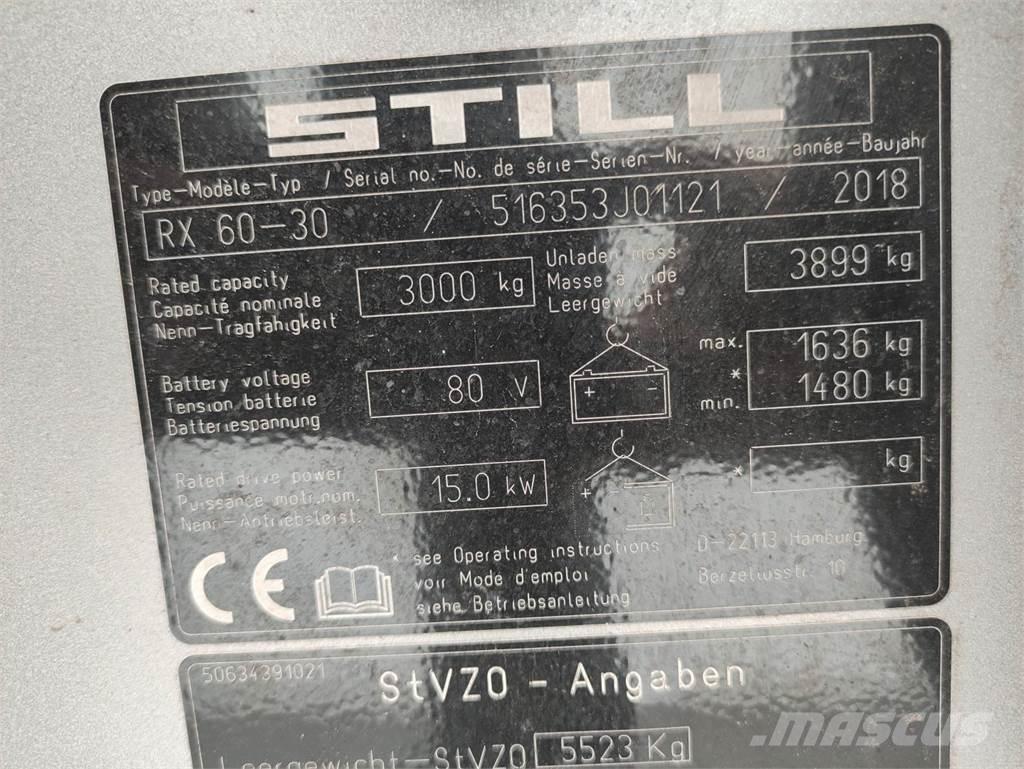 Still RX60-30 Elektrische heftrucks