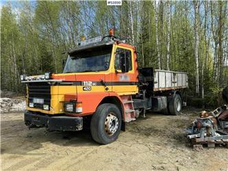 Scania 112H with Crane and Plow
