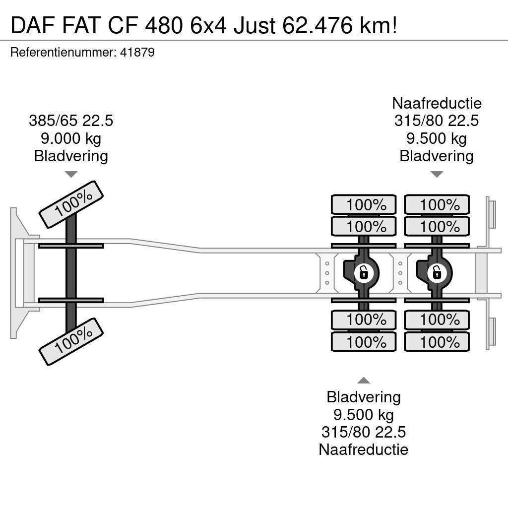 DAF FAT CF 480 6x4 Just 62.476 km! Vrachtwagen met containersysteem