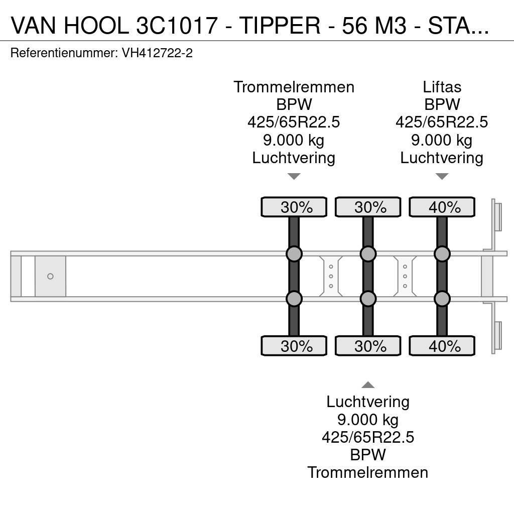 Van Hool 3C1017 - TIPPER - 56 M3 - STAHL/STEEL - 3 AXLE - B Kippers